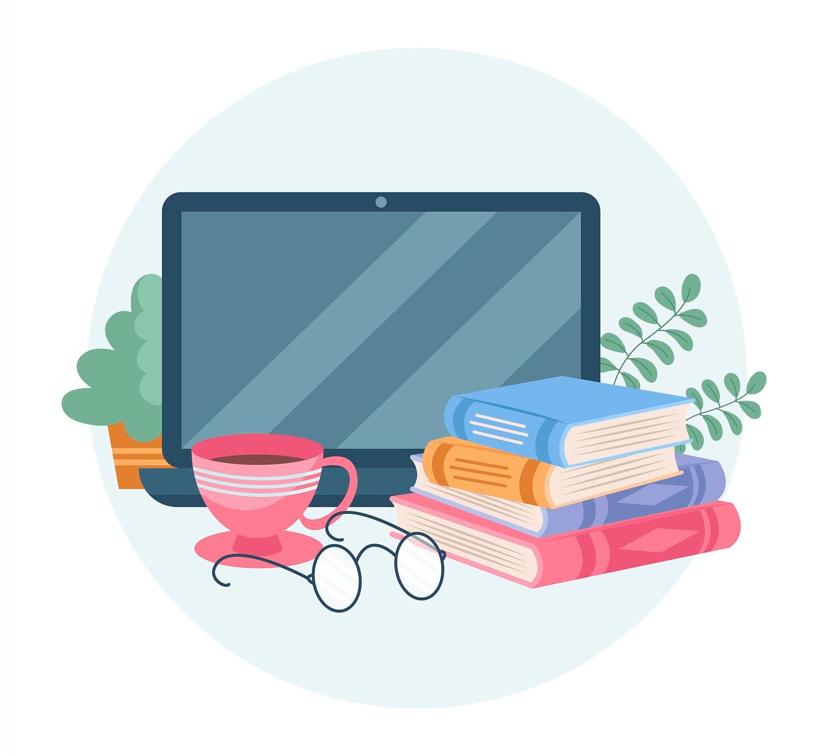 Books and watches on a desk